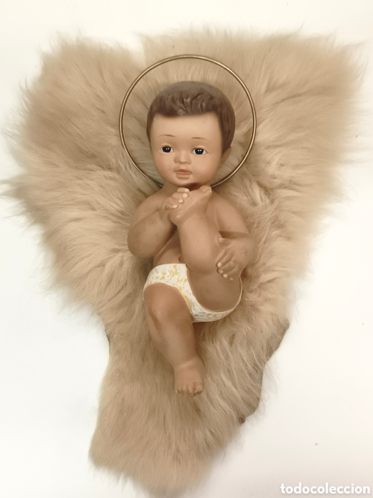 Arte: Figura Antigua Ni&ntilde;o Jes&uacute;s