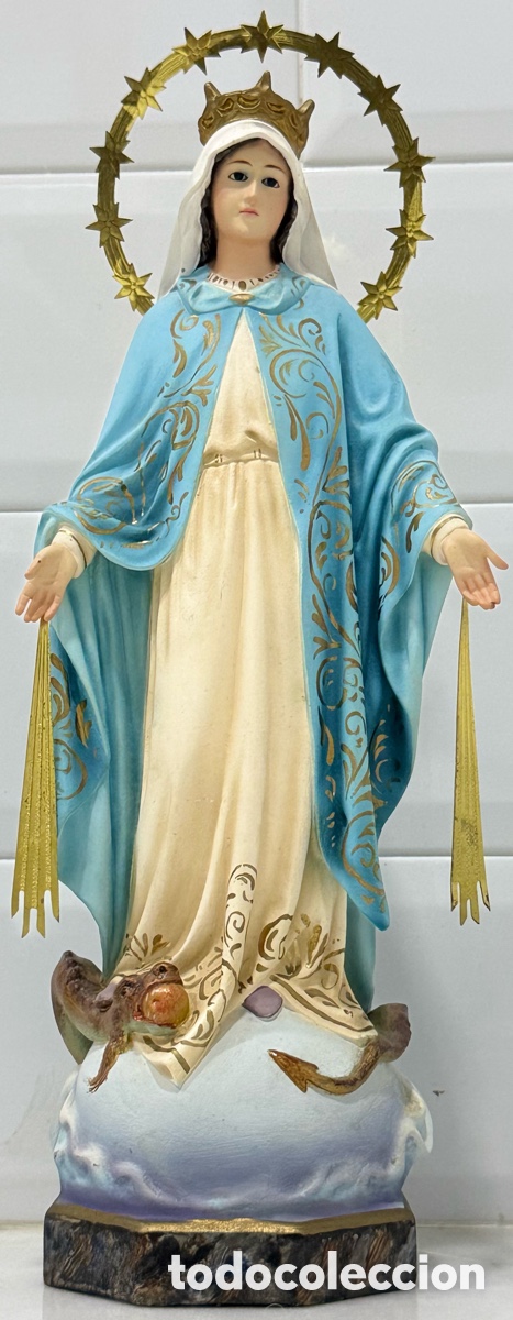 Arte: ANTIGUA Y ESPECTACULAR VIRGEN MILAGROSA OLOT