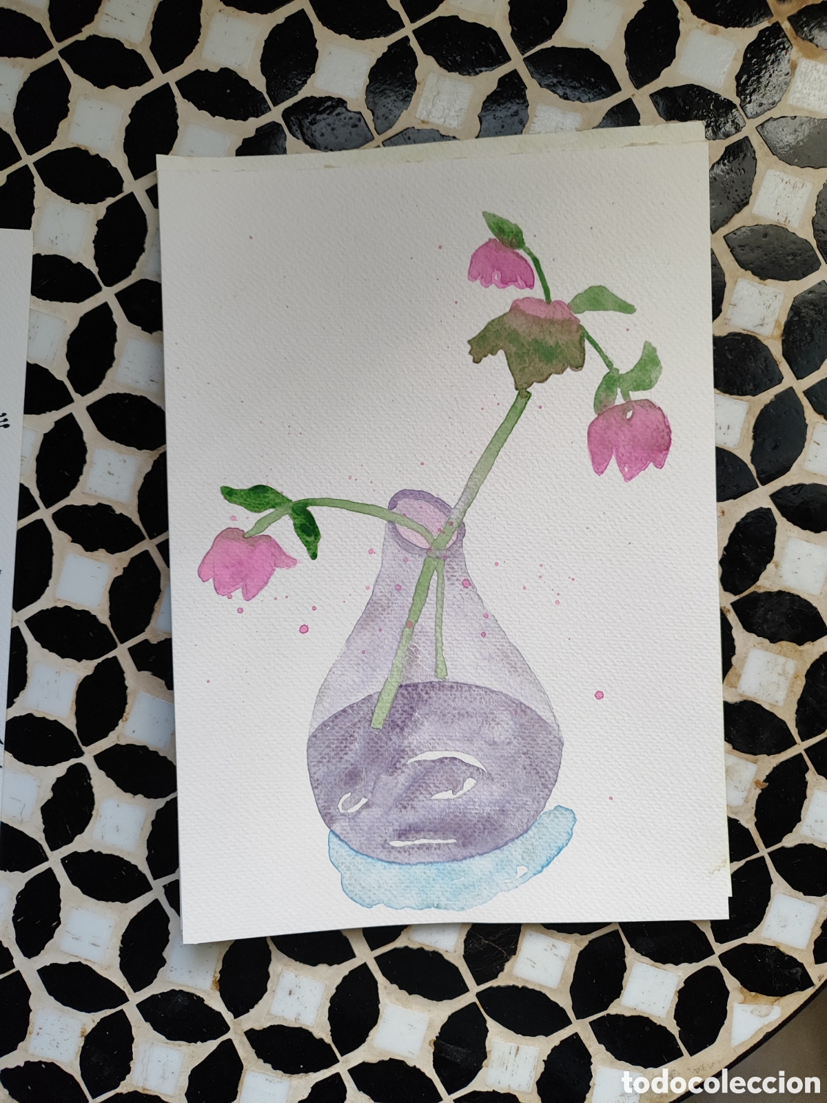Arte: Acuarela original firmada. Preciosa. A4
