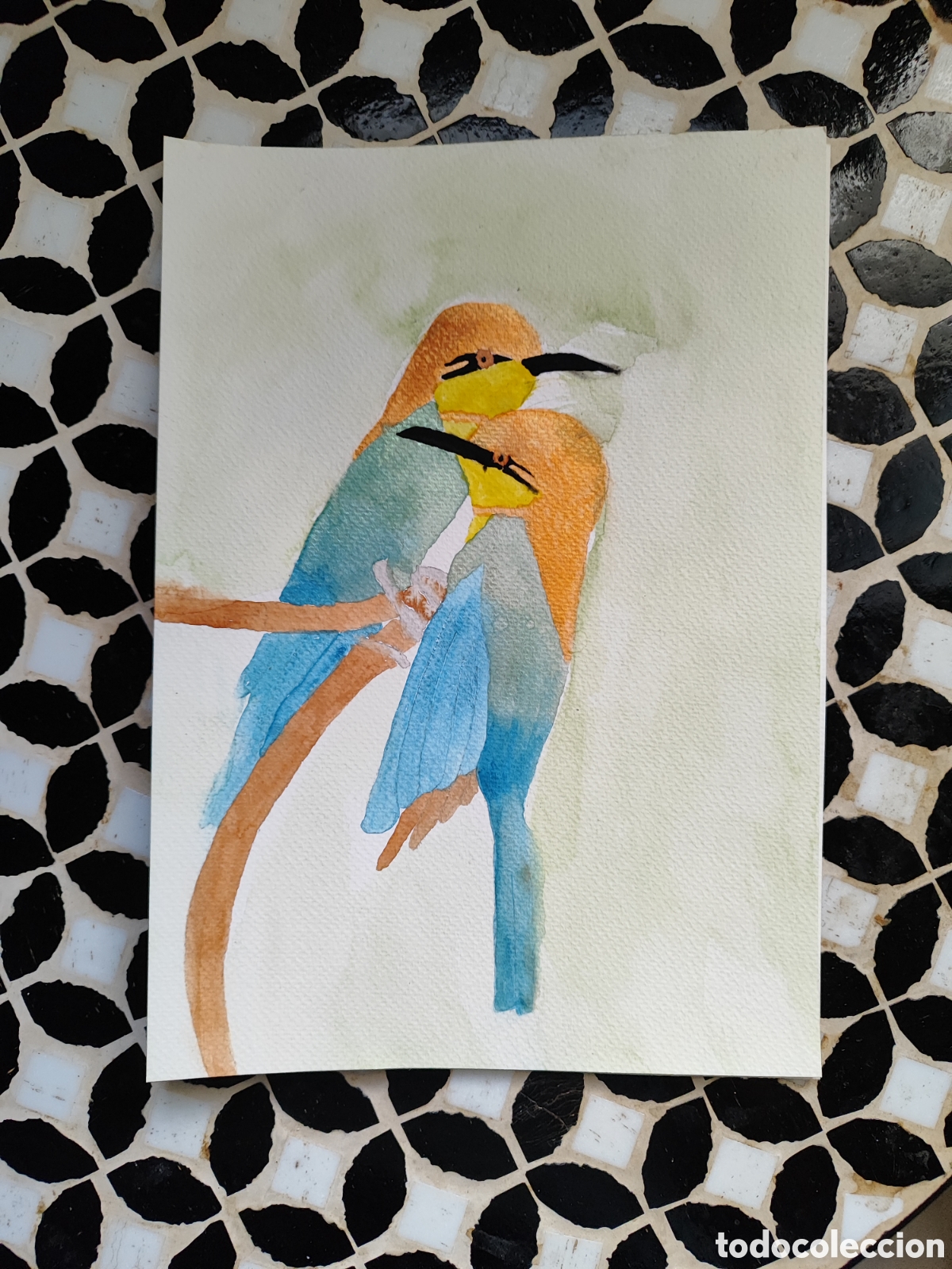 Arte: Acuarela original firmada. Preciosa. A4