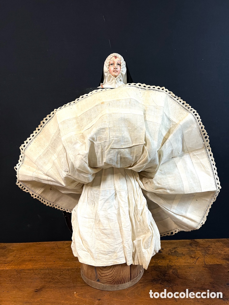 Arte: Santa Rita. Madera, 70 cm. - Foto 17