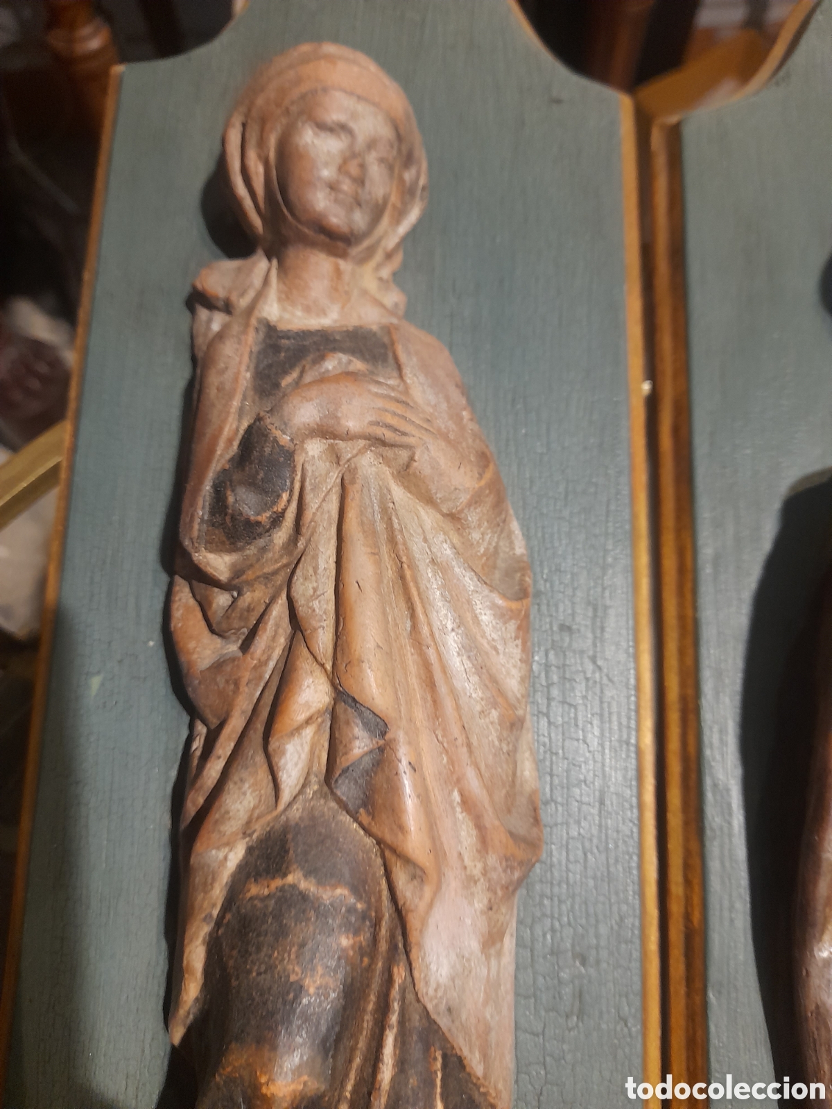 Arte: Pareja de tablas de dos V&iacute;rgenes - Foto 3