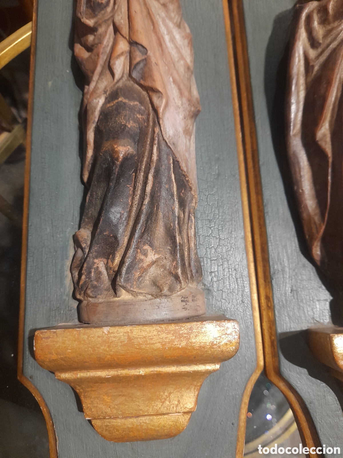 Arte: Pareja de tablas de dos V&iacute;rgenes - Foto 4