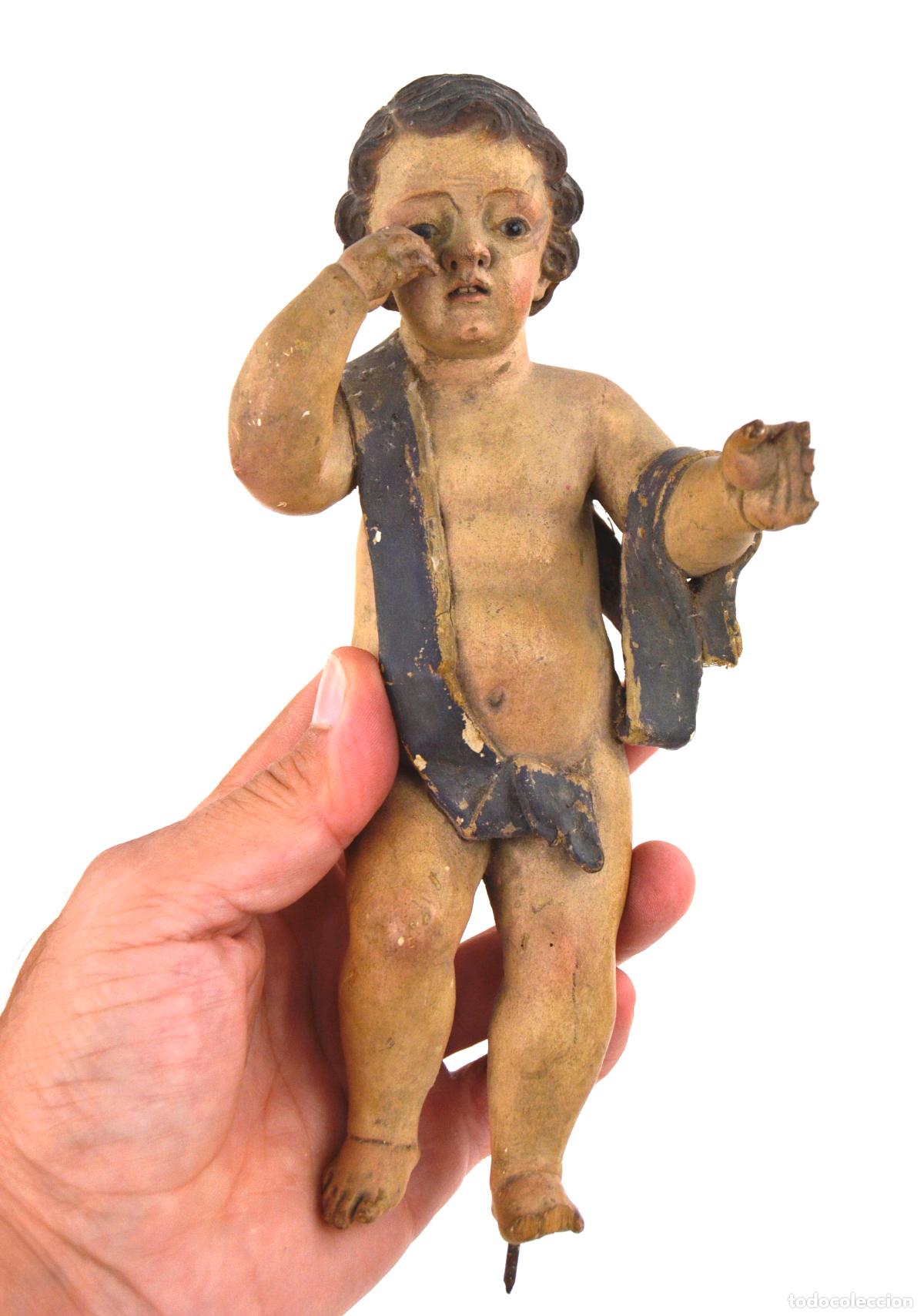 Arte: Ni&ntilde;o Jes&uacute;s, talla de madera policromada, finales siglo XVIII.