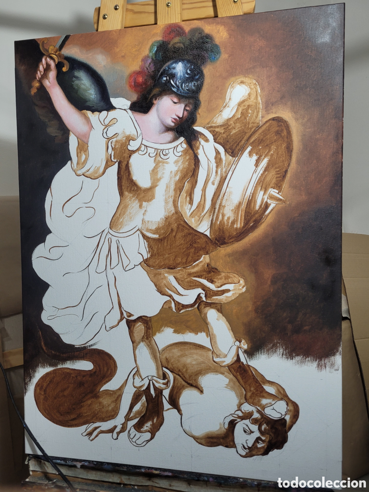 Arte: Oleo San Miguel Arc&aacute;ngel - Foto 9