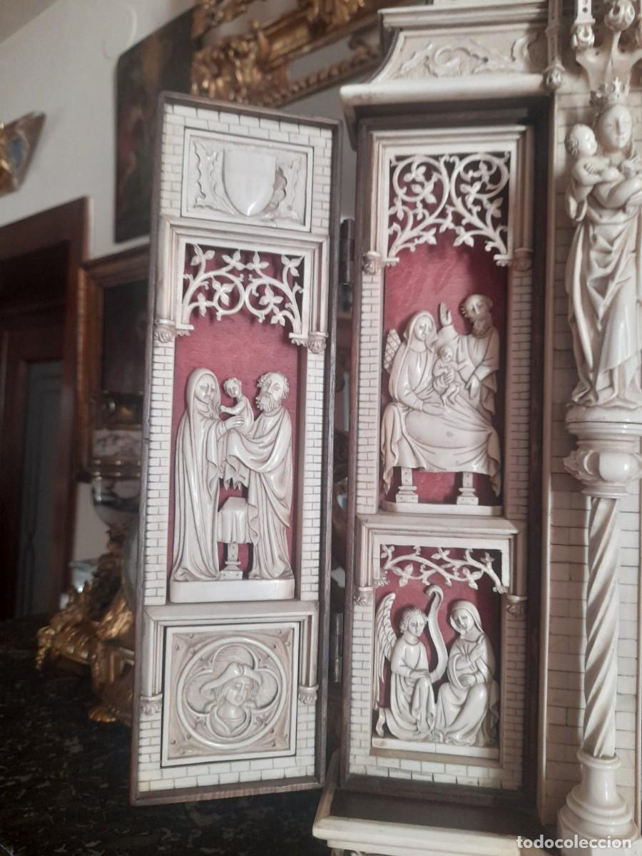 Arte: MAGNIFICA CAPILLA O TRIPTICO CON ESCENAS RELIGIOSAS - Foto 3