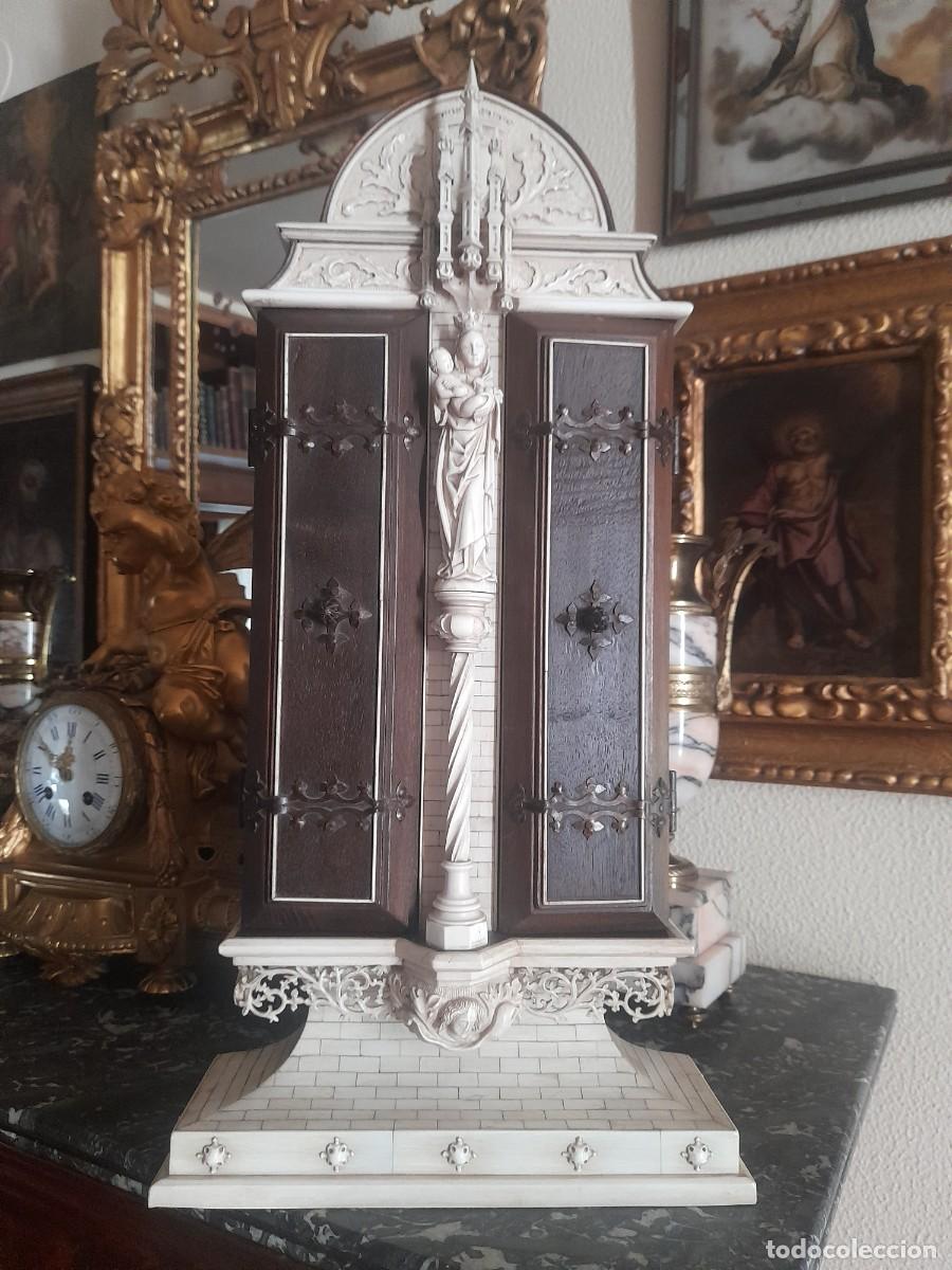 Arte: MAGNIFICA CAPILLA O TRIPTICO CON ESCENAS RELIGIOSAS - Foto 14