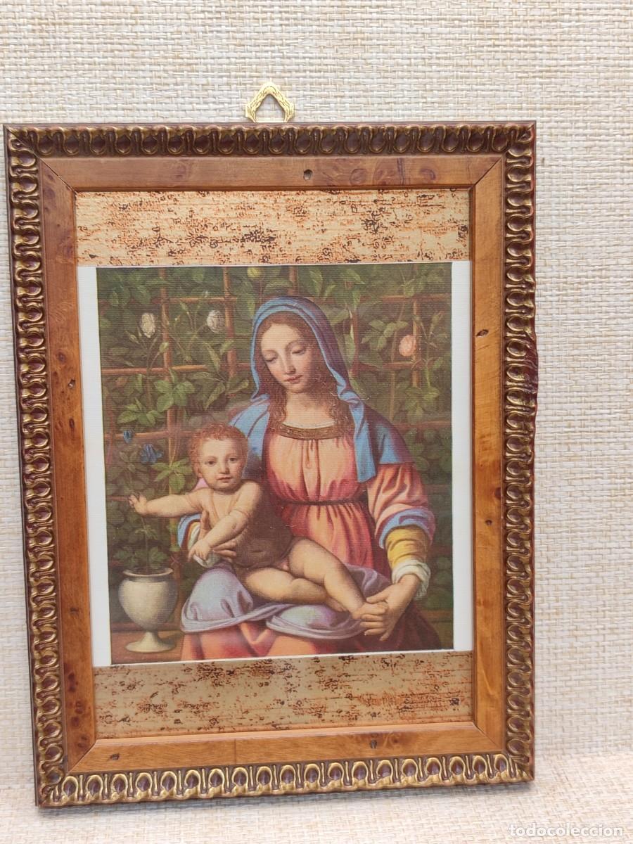 Arte: Virgen del jard&iacute;n de las rosas, de Bernardino Luini. Masterpieces in colour 1910. Plate V. Cuadro
