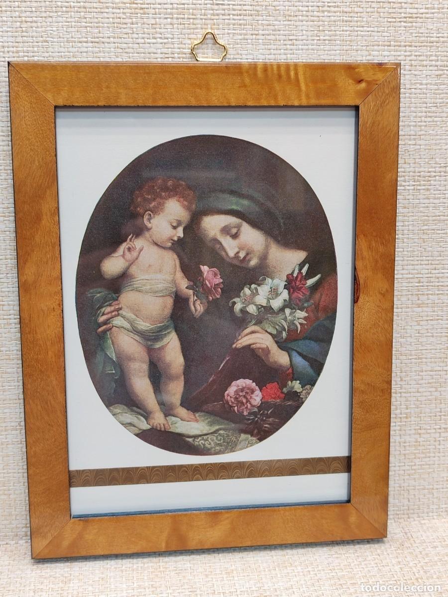 Arte: Virgen con Ni&ntilde;o de Carlo Dolci. Masterpieces in colour 1910. Plate I. cuadro