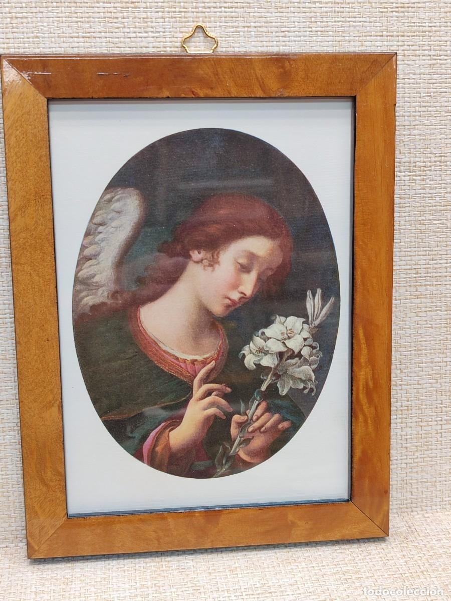 Arte: Angel de la Anunciaci&oacute;n de Carlo Dolci. Masterpieces in colour 1910. Plate V. cuadro