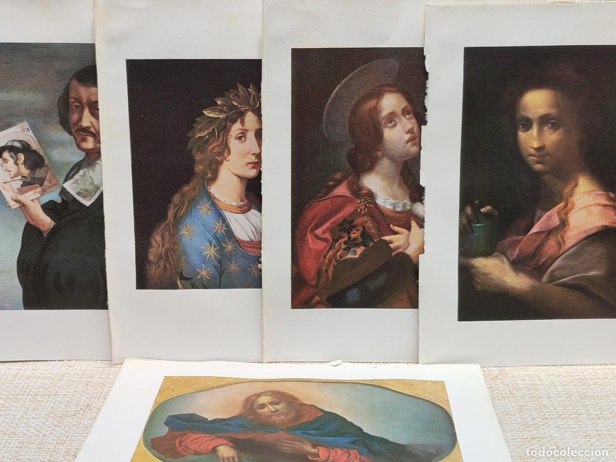 Arte: Lote de 5 laminas de Carlo Dolci. Masterpieces in colour 1910.