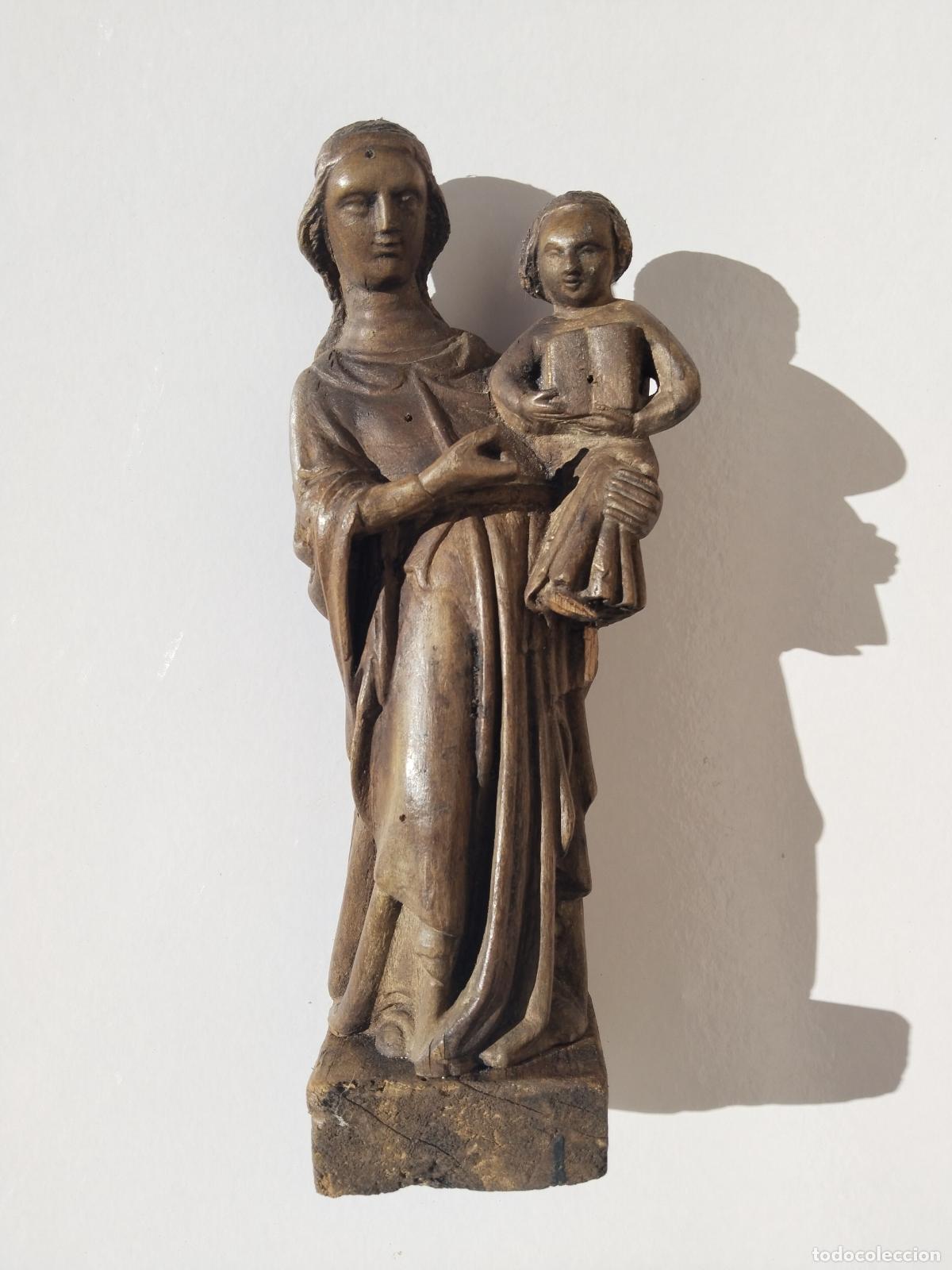 Arte: Virgen erecta con el Ni&ntilde;o, g&oacute;tico mallorquin.