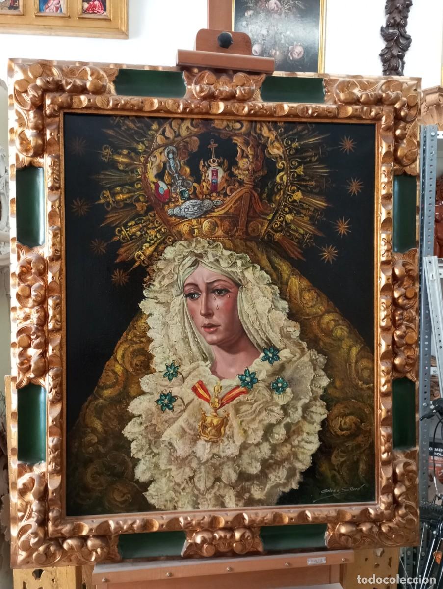 Arte: &Oacute;leo de la Virgen Macarena con marco