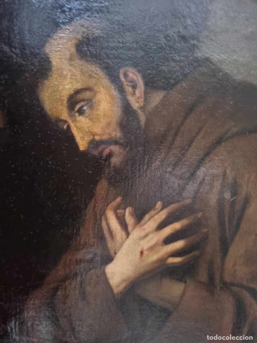 Arte: San Francisco Penitente con manos cruzadas. (finales del s. XVII)