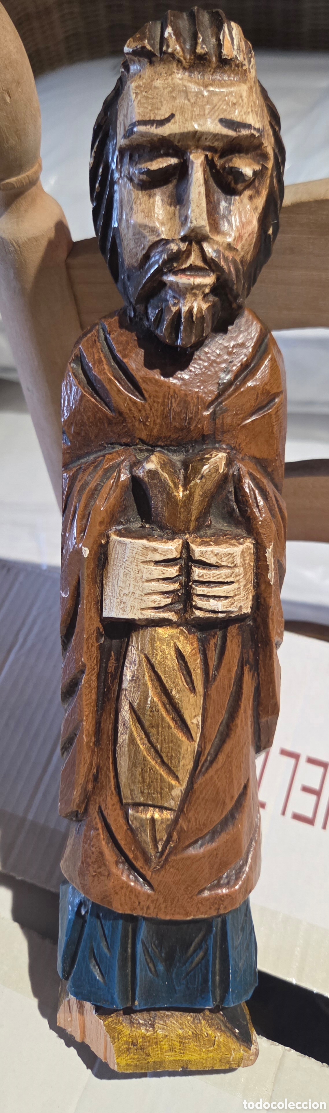 Arte: Talla madera policromada San Pedro