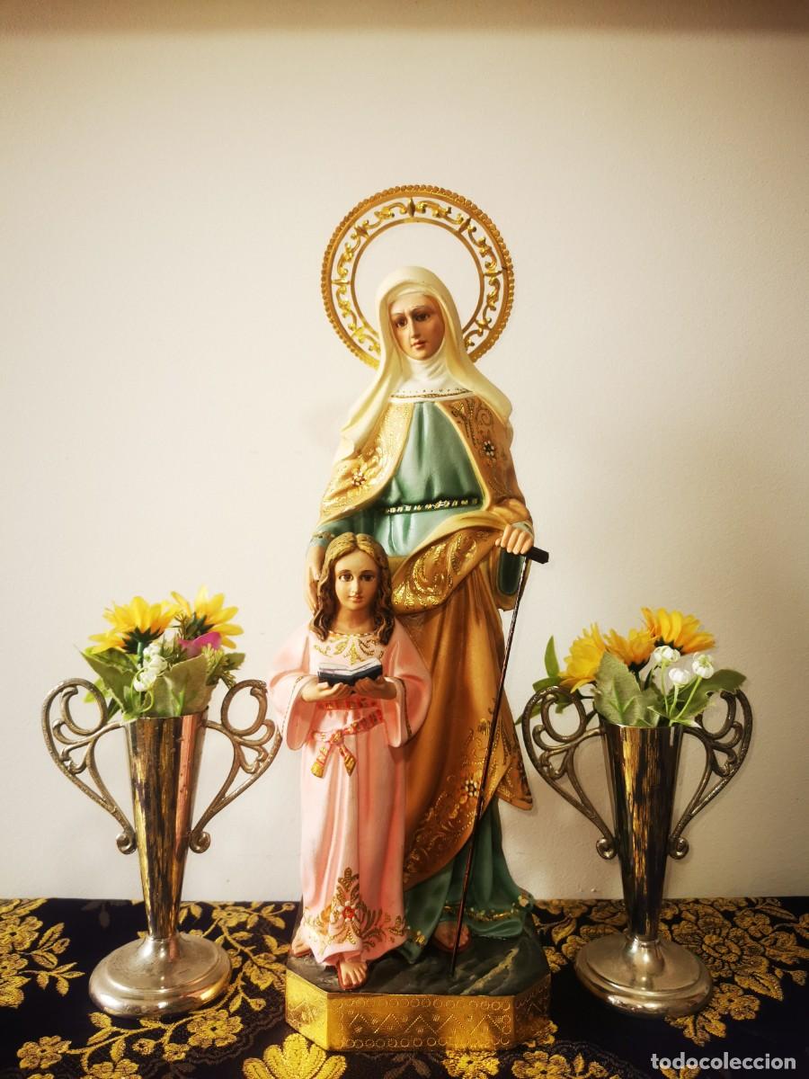 Arte: Escultura Santa Ana Olot 40cm