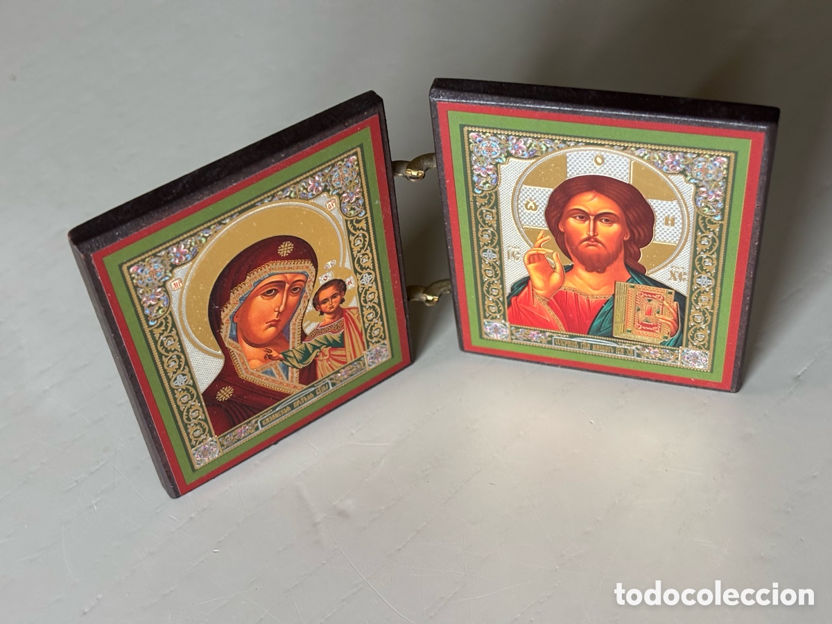 Arte: D&iacute;ptico religioso de viaje - Foto 10