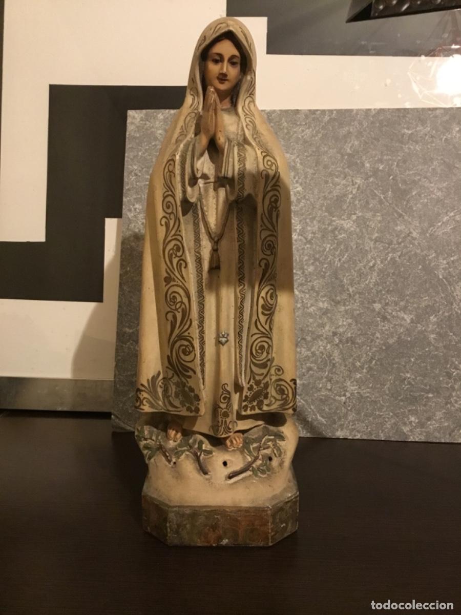 Arte: Antigua Virgen de Fatima ,Preciosa 40 cent&iacute;metros