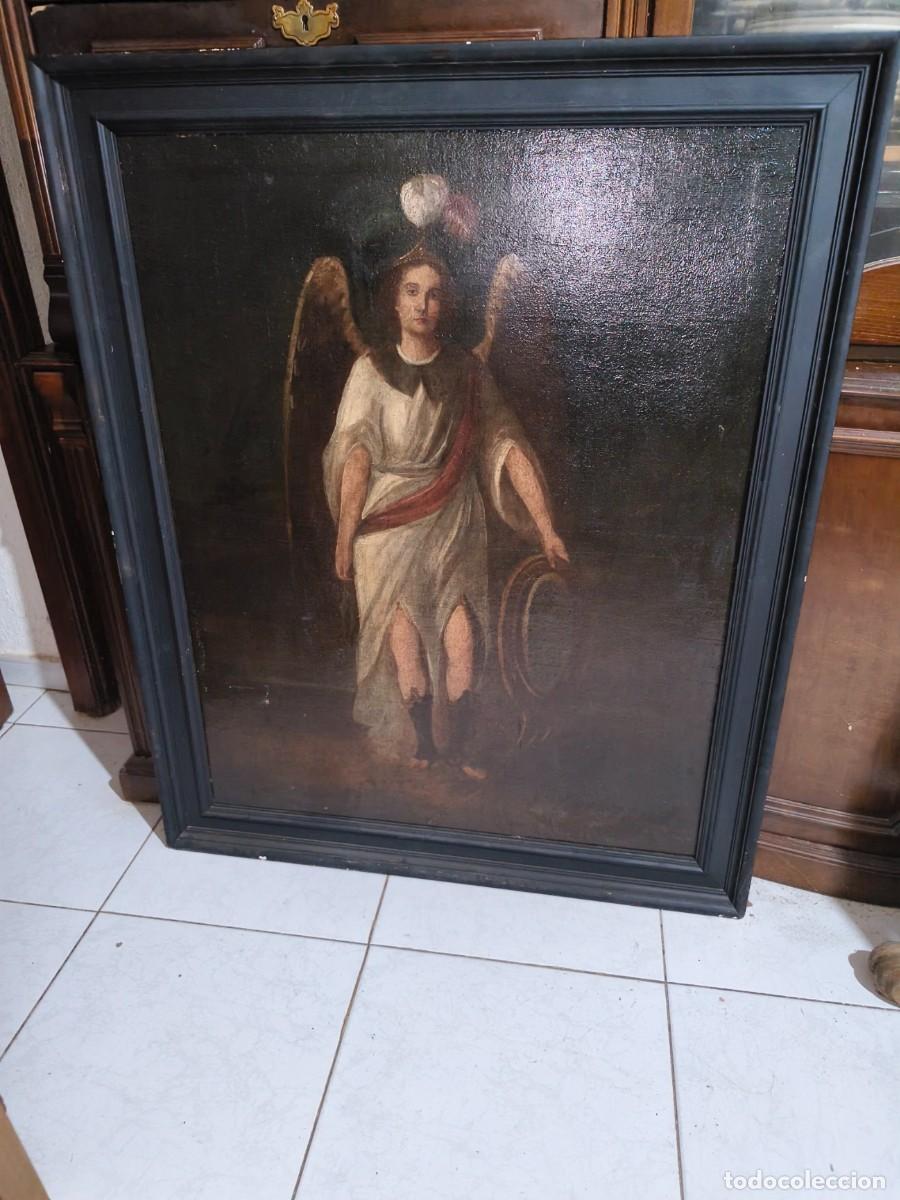 Arte: Oleo Sobre lienzo, Arc&aacute;ngel, 92x111 cm.