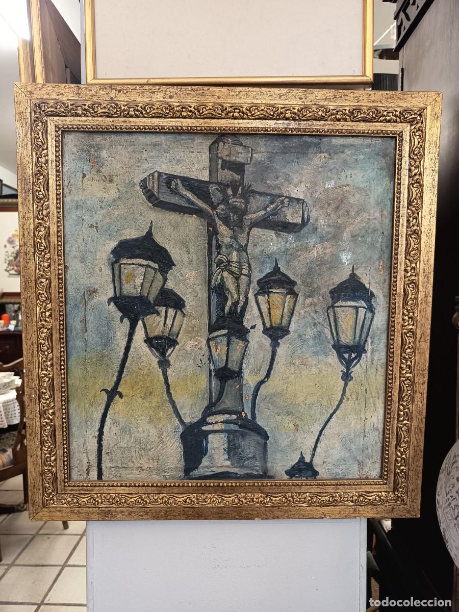 Arte: Antiguo &oacute;leo Cristo de Los Faroles