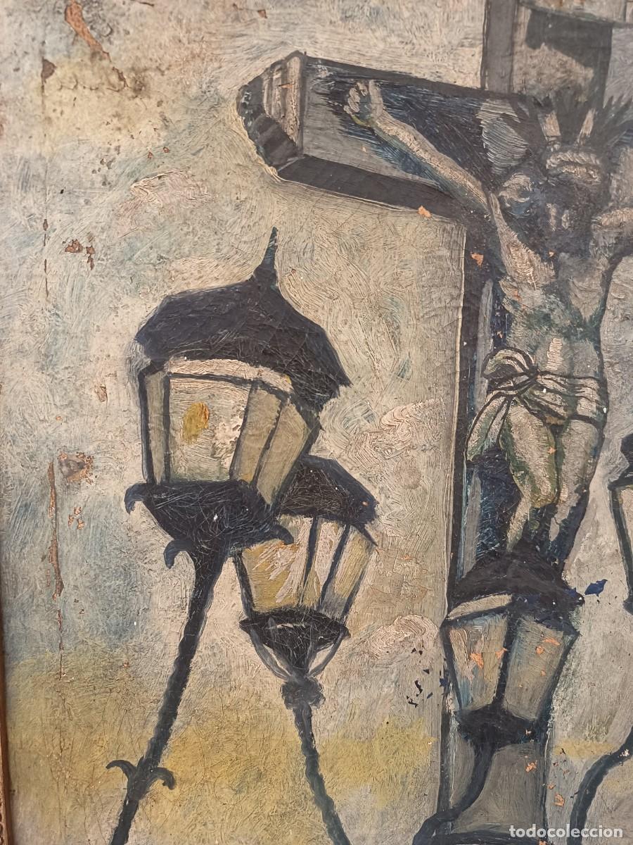 Arte: Antiguo &oacute;leo Cristo de Los Faroles - Foto 4