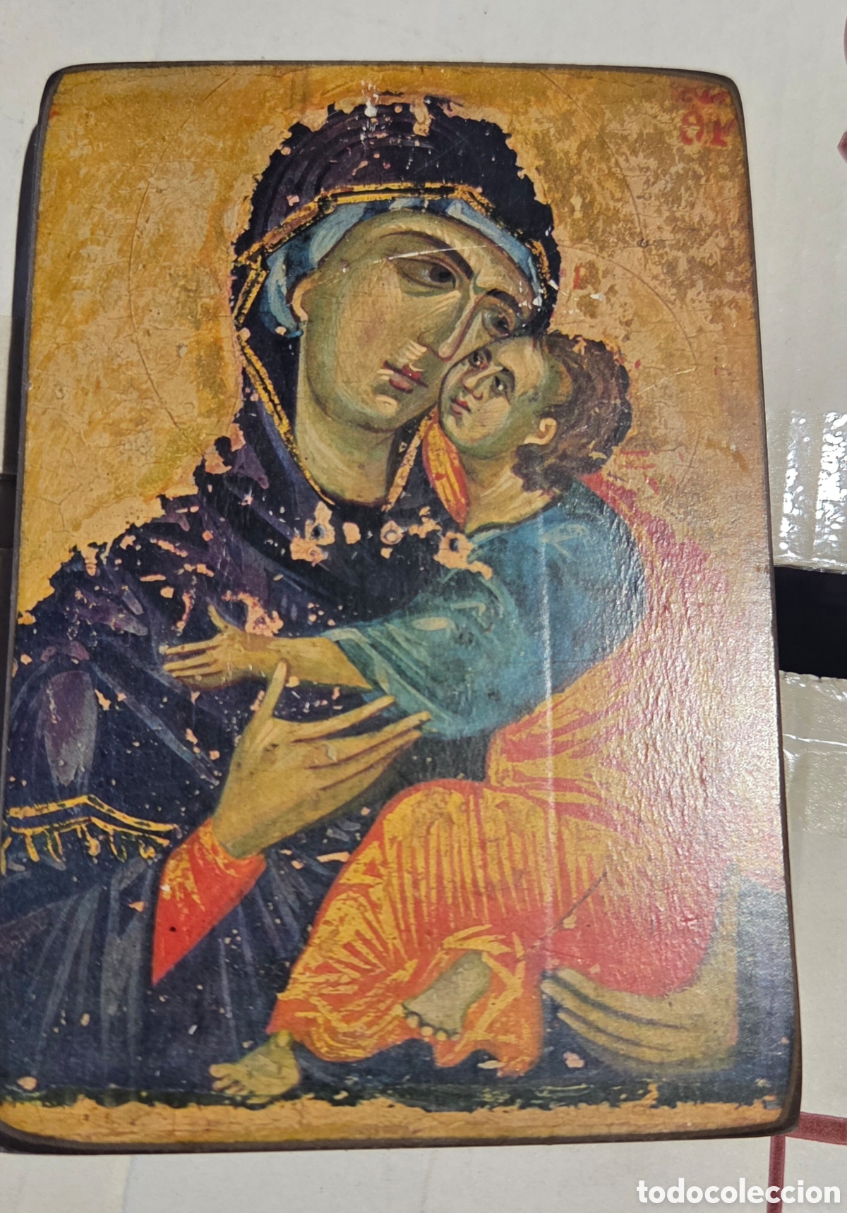 Arte: Icono Virgen ortodoxo estilo bizantino