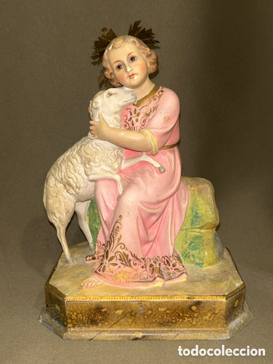 Arte: OLOT NI&Ntilde;O JES&Uacute;S DIVINO PASTOR, SAN JUANITO, OJOS DE CRISTAL, OLOT