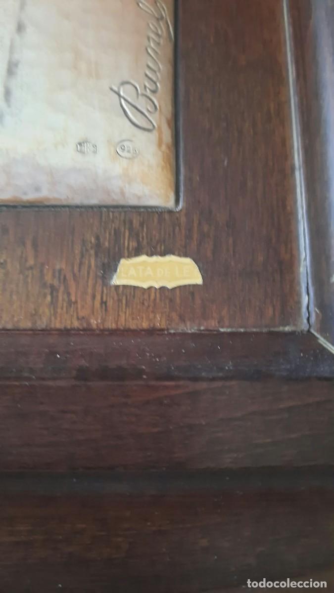Arte: Cuadro de virgen en plata. Brunel. - Foto 5