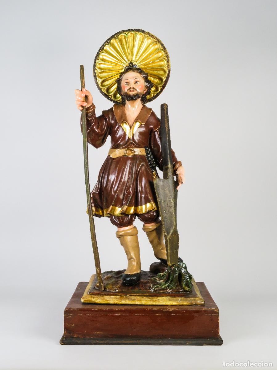Arte: Escultura San Isidro Labrador Escuela castellana Ultimo tercio del siglo XVIII