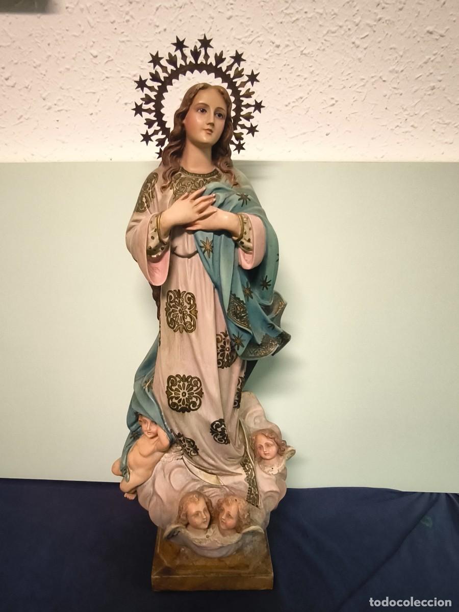 Arte: TALLA RELIGIOSA DE LA VIRGEN INMACULADA CONCEPCION - Foto 2