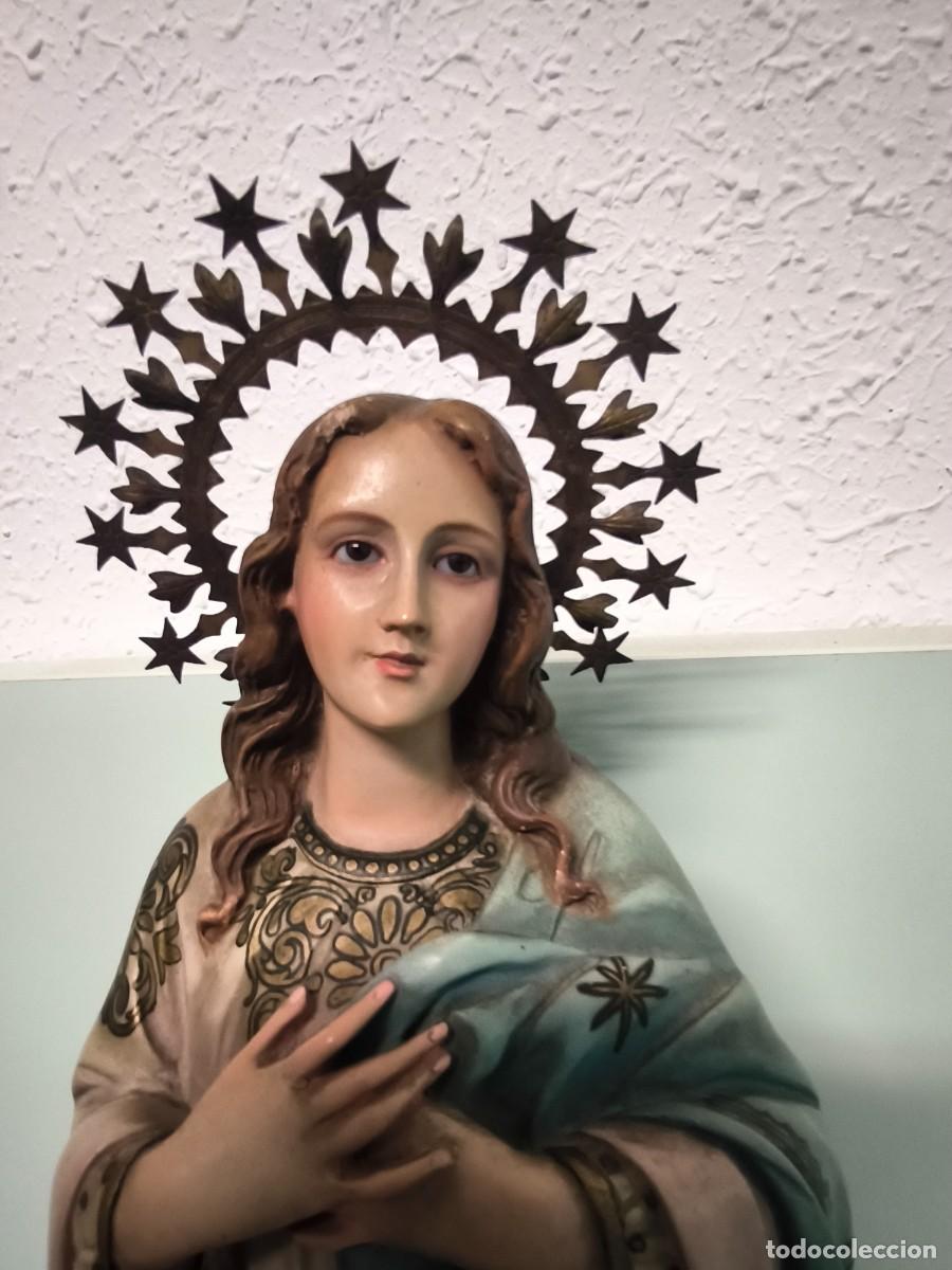 Arte: TALLA RELIGIOSA DE LA VIRGEN INMACULADA CONCEPCION - Foto 7