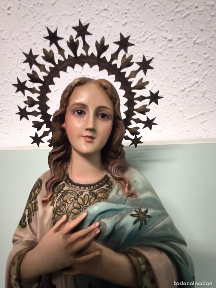 Arte: TALLA RELIGIOSA DE LA VIRGEN INMACULADA CONCEPCION - Foto 8