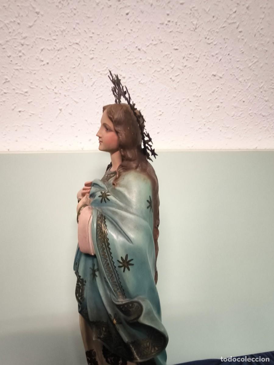 Arte: TALLA RELIGIOSA DE LA VIRGEN INMACULADA CONCEPCION - Foto 17