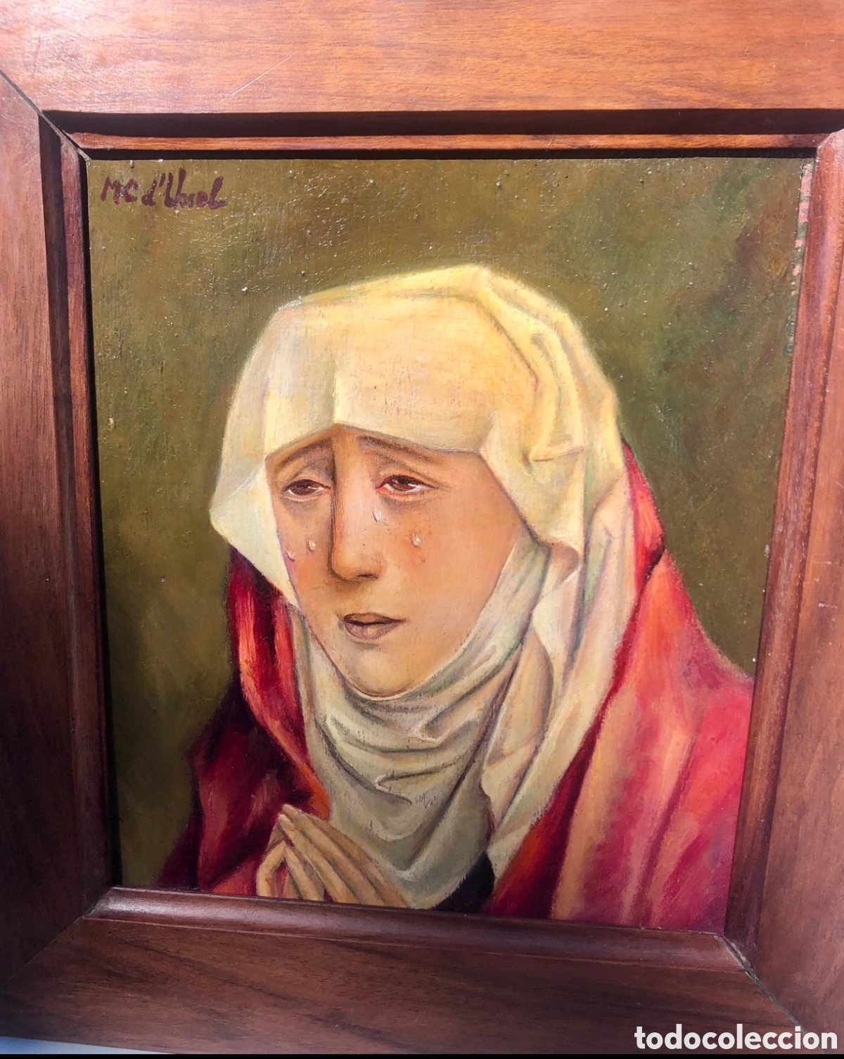 Arte: Virgen de los Dolores. &Oacute;leo sobre tabla - Foto 2