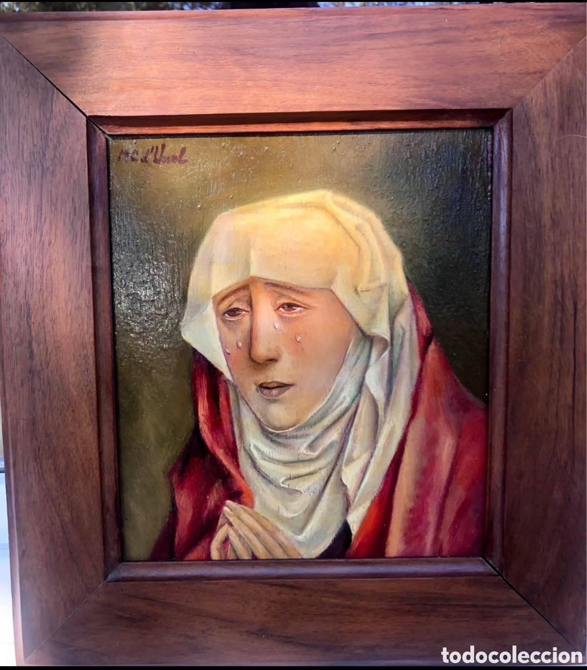 Arte: Virgen de los Dolores. &Oacute;leo sobre tabla