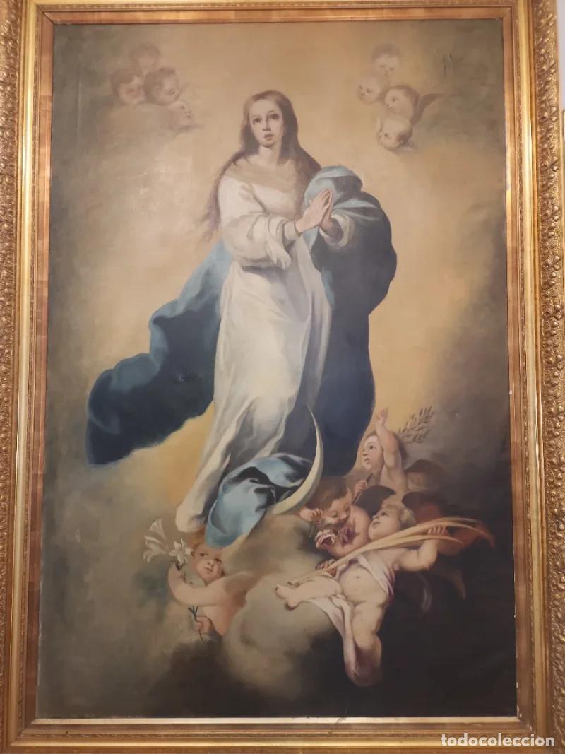 Arte: Cuadro Inmaculada &Oacute;leo Lienzo Gran Tama&ntilde;o - Foto 2