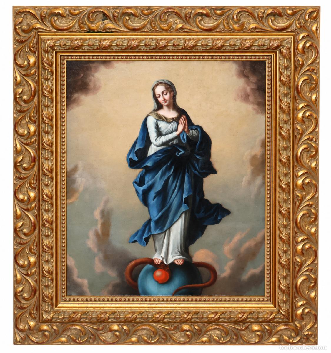 Arte: ESCUELA ESPA&Ntilde;OLA (PRINCIPIOS SIGLO XIX) OLEO SOBRE TABLA. INMACULADA CONCEPCION