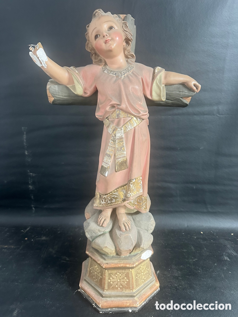 Arte: Ni&ntilde;o Jes&uacute;s realizado en estuco. Principios S.XX