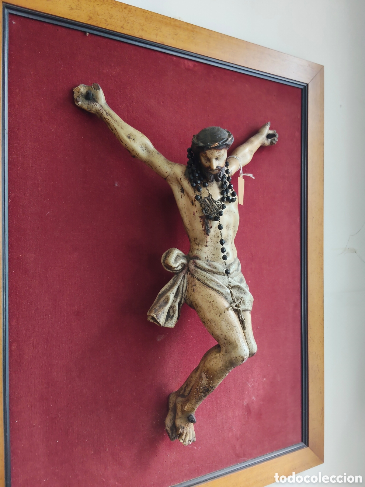 Arte: Impresionante Cristo madera policromada