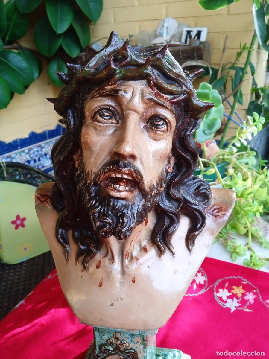 Arte: Figura antigua religiosa Cristo de Limpias