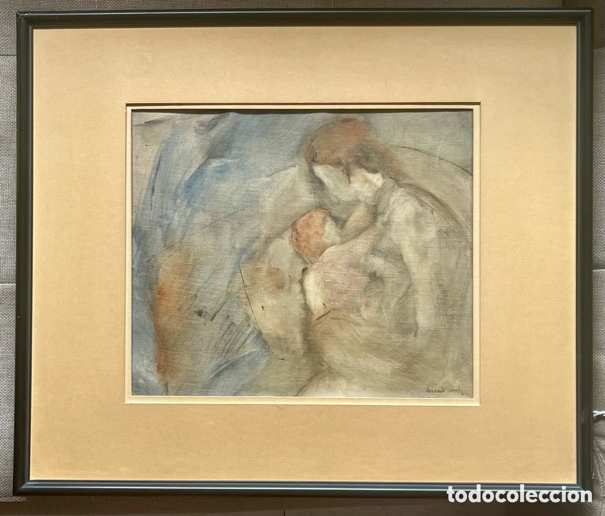 Arte: Oleo Maternidad Original Josep Dom&egrave;nech i S&aacute;nchez