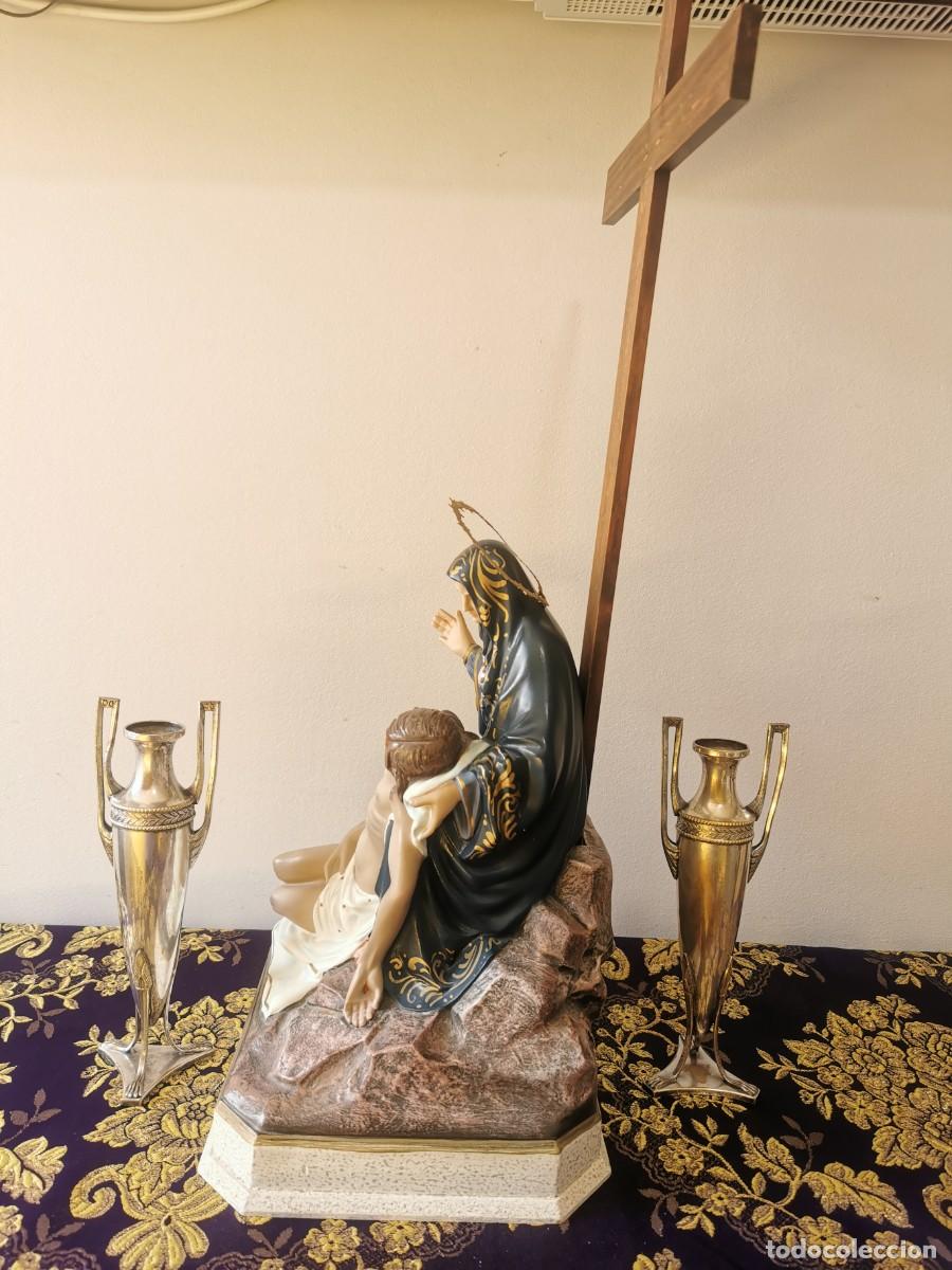 Arte: Virgen de la Piedad Olot 34cm - Foto 7