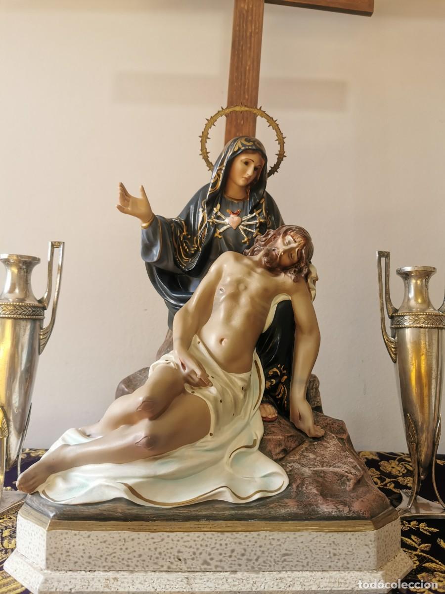 Arte: Virgen de la Piedad Olot 34cm - Foto 10