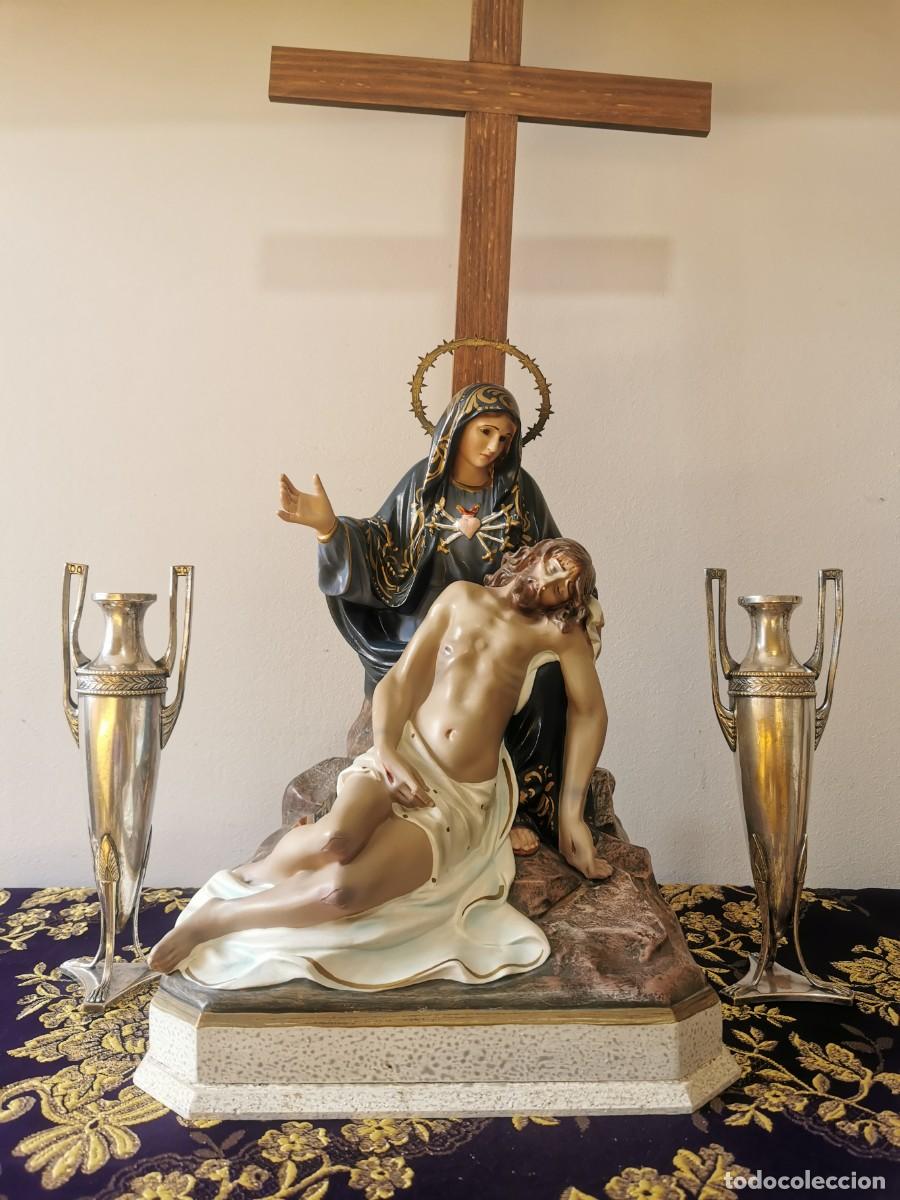 Arte: Virgen de la Piedad Olot 34cm - Foto 11