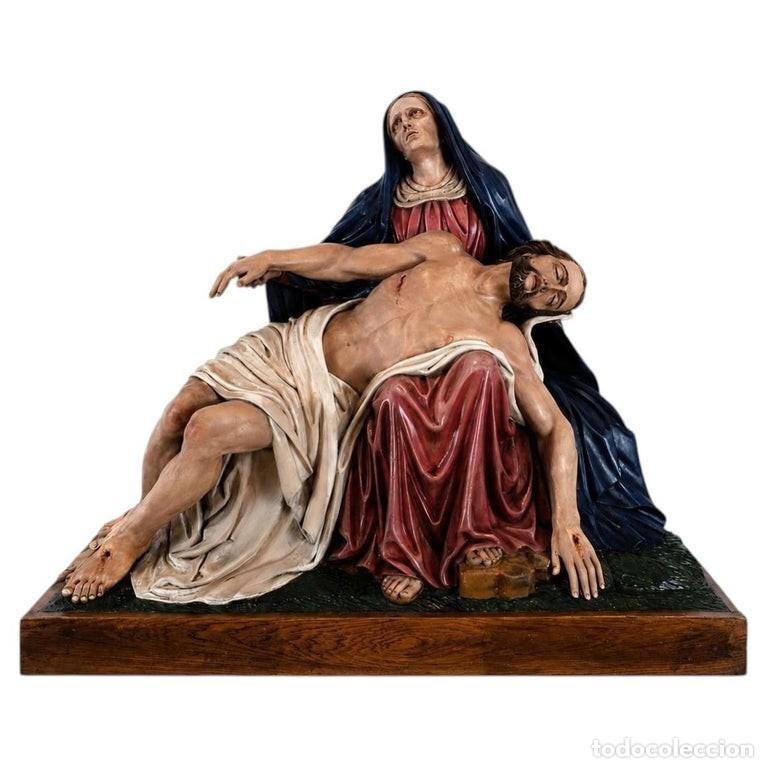 Arte: Gran Piedad neog&oacute;tica (Vesperbild), escultura tallada de gran rareza