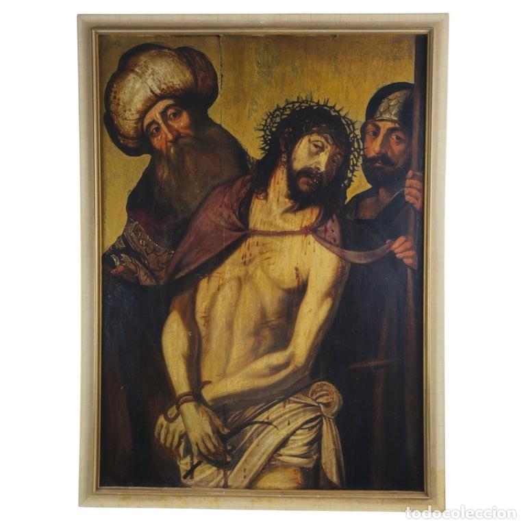 Arte: Ecce Homo del siglo XVII: Cristo coronado de espinas con soldados