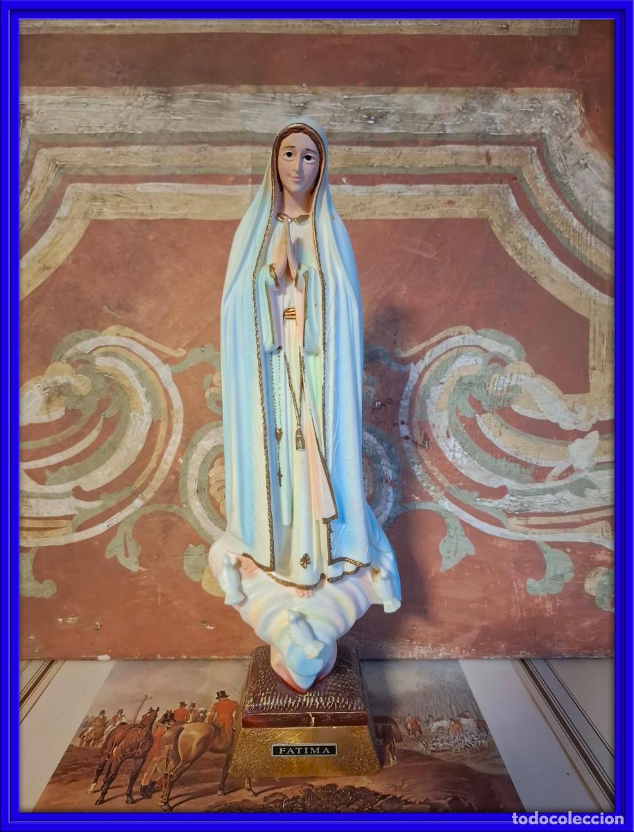 Arte: ANTIGUA FIGURA DE LA VIRGEN DE FATIMA