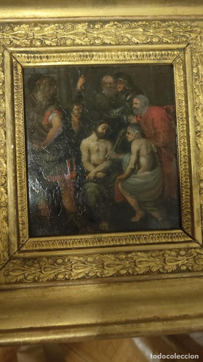 Arte: &Oacute;leo religioso sobre cobre de Ecce Homo