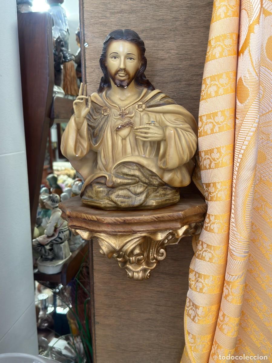 Arte: Sagrado Coraz&oacute;n sobre peana - Foto 2