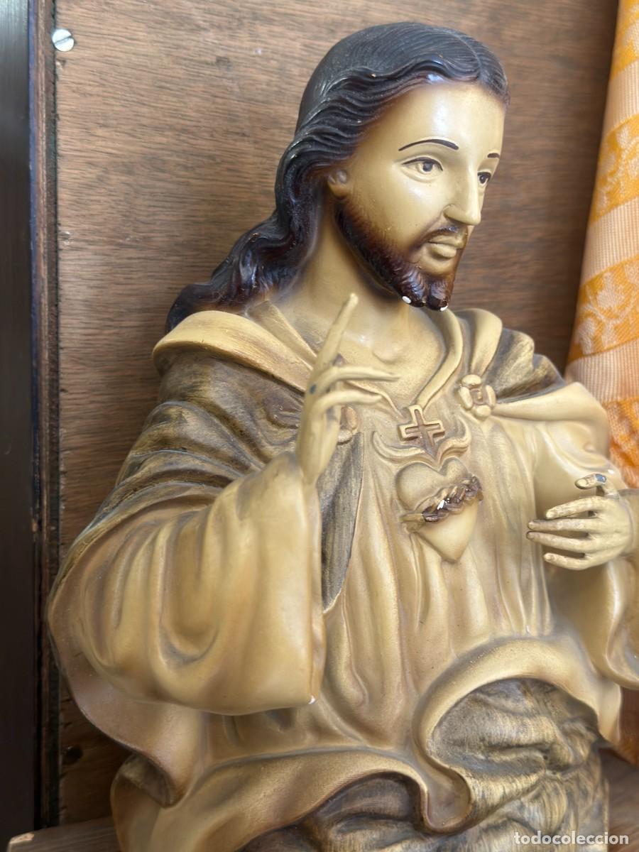 Arte: Sagrado Coraz&oacute;n sobre peana - Foto 5